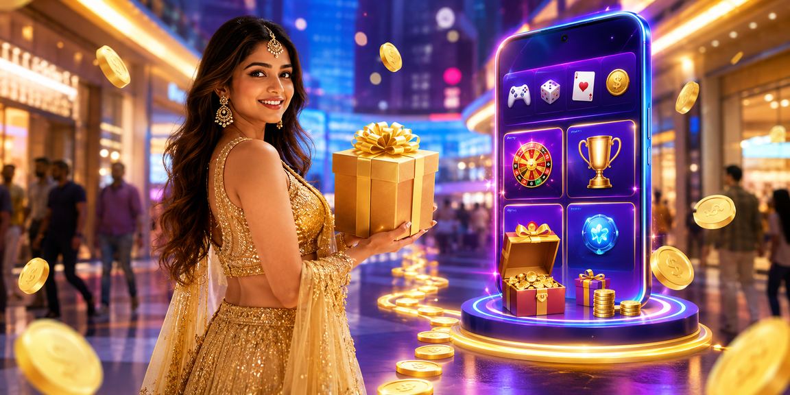 Indian woman using mobile payments for betting